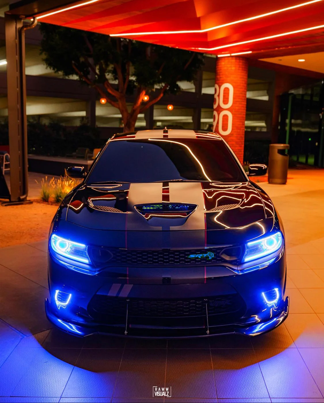 2015-2023 Dodge Charger RGBW Flow Series Waterproof Fog Light Outline Halo Kit - Image 16