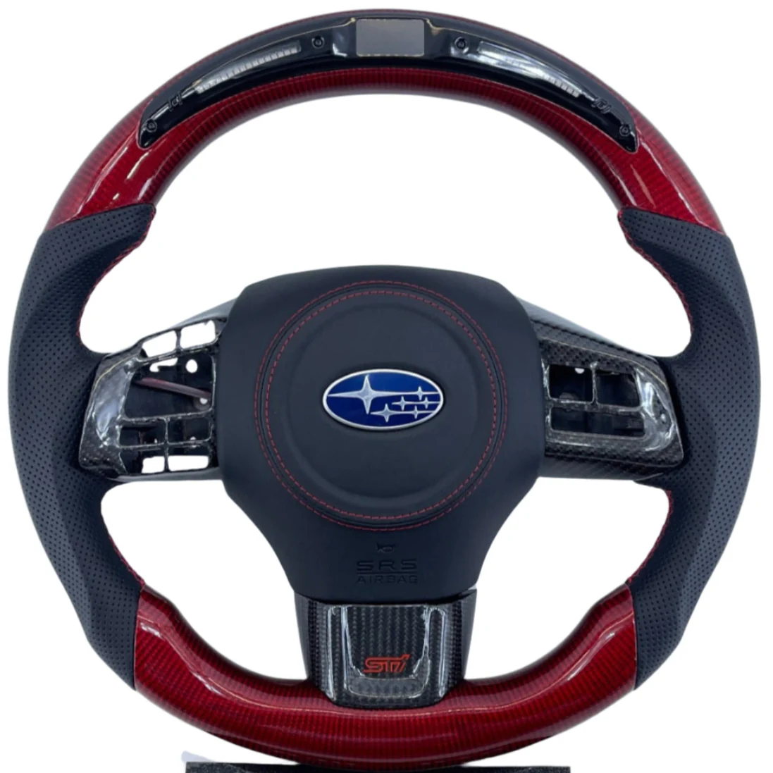 2015-2021 Subaru WRX/STI Custom Carbon Fiber Steering Wheel - Image 4