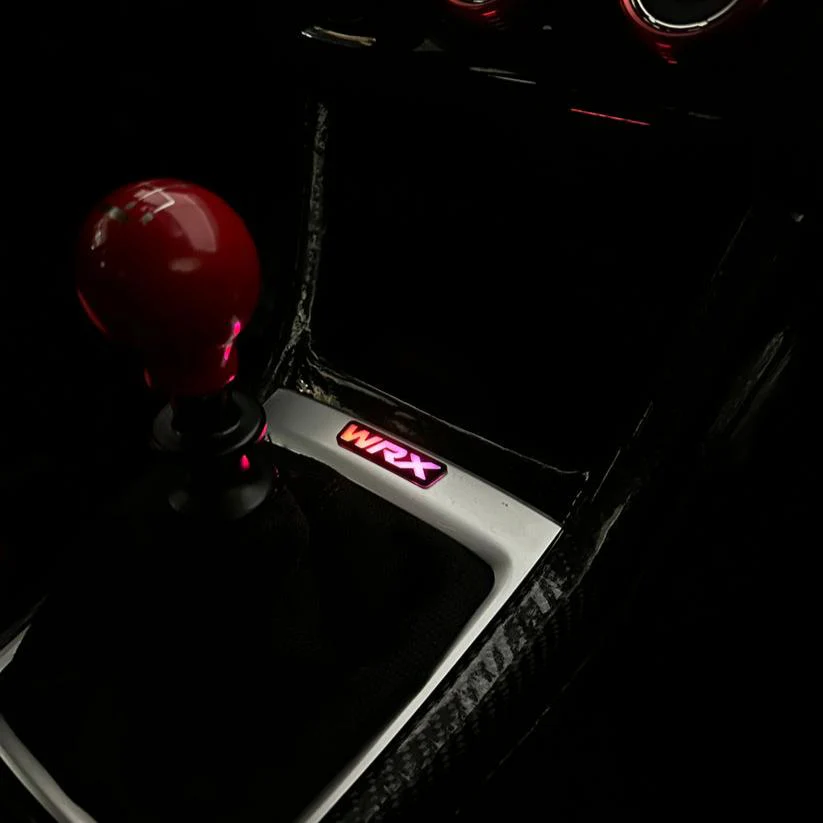 2015-2021 WRX RGBW Flow Series LED Shifter Trim Badge - Lit Logos - Image 2