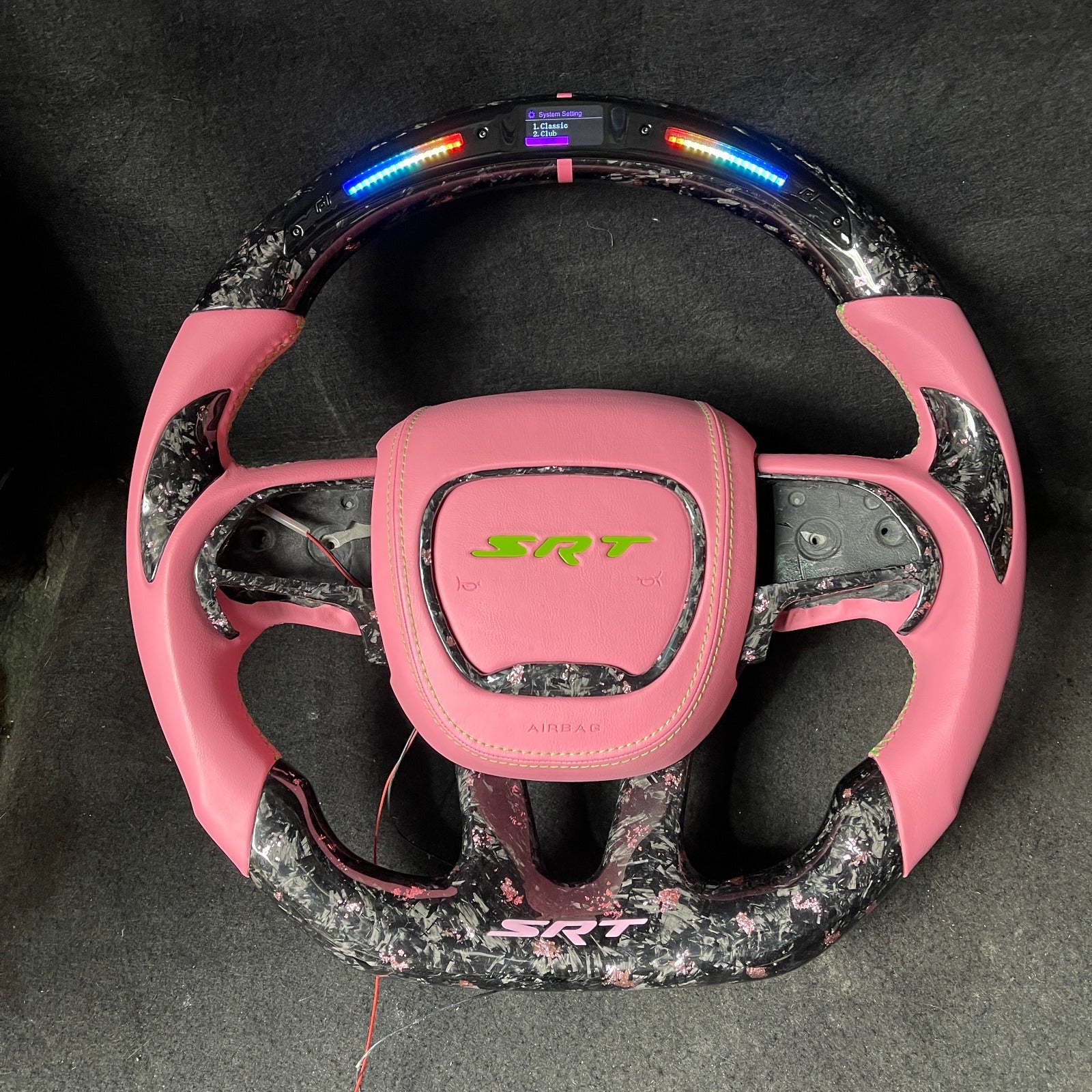 2015-2023 Dodge Charger Challenger Custom Carbon Fiber LED Steering Wheel - Image 142
