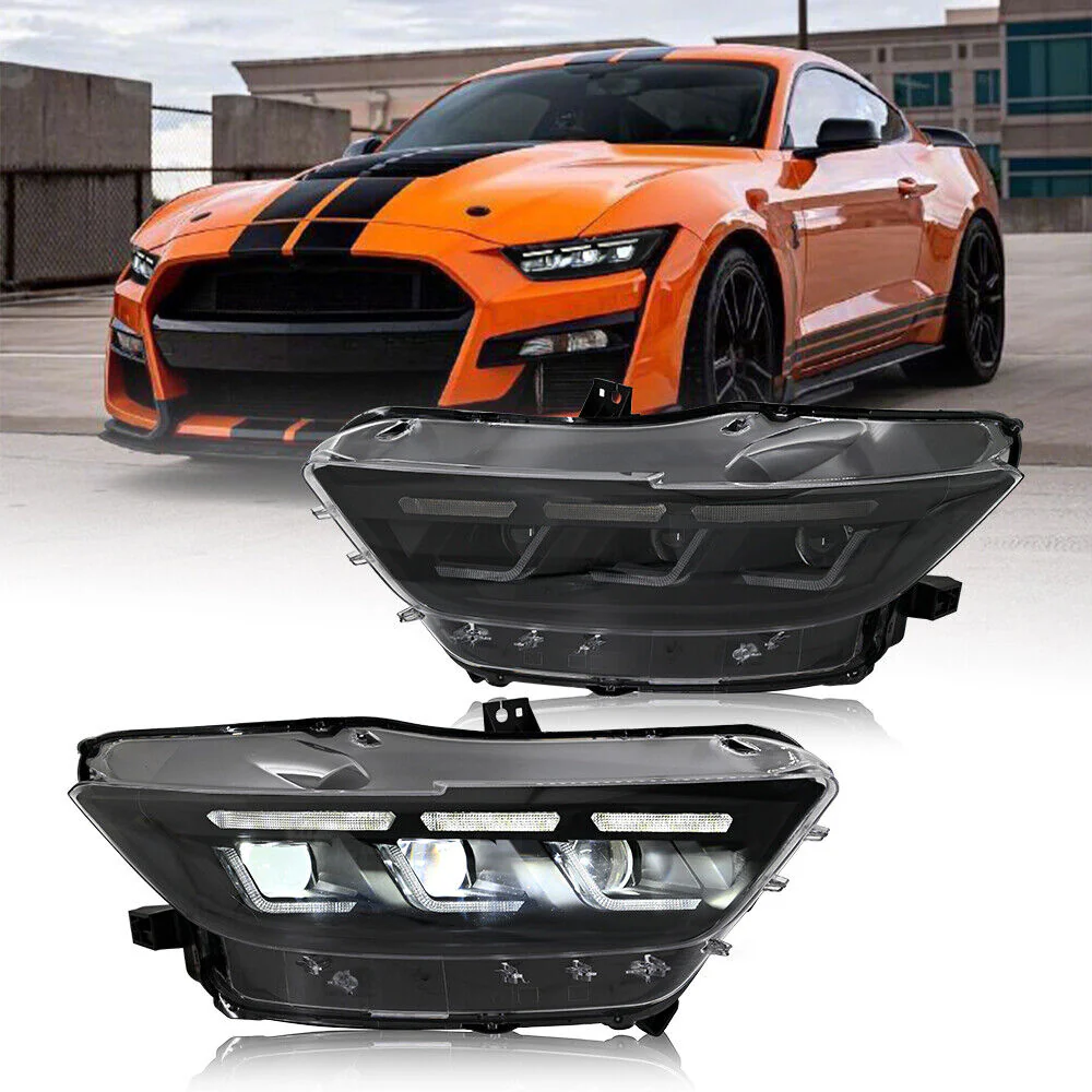 2015-2017 Ford Mustang S650 Style LED DRL Headlights - Image 10