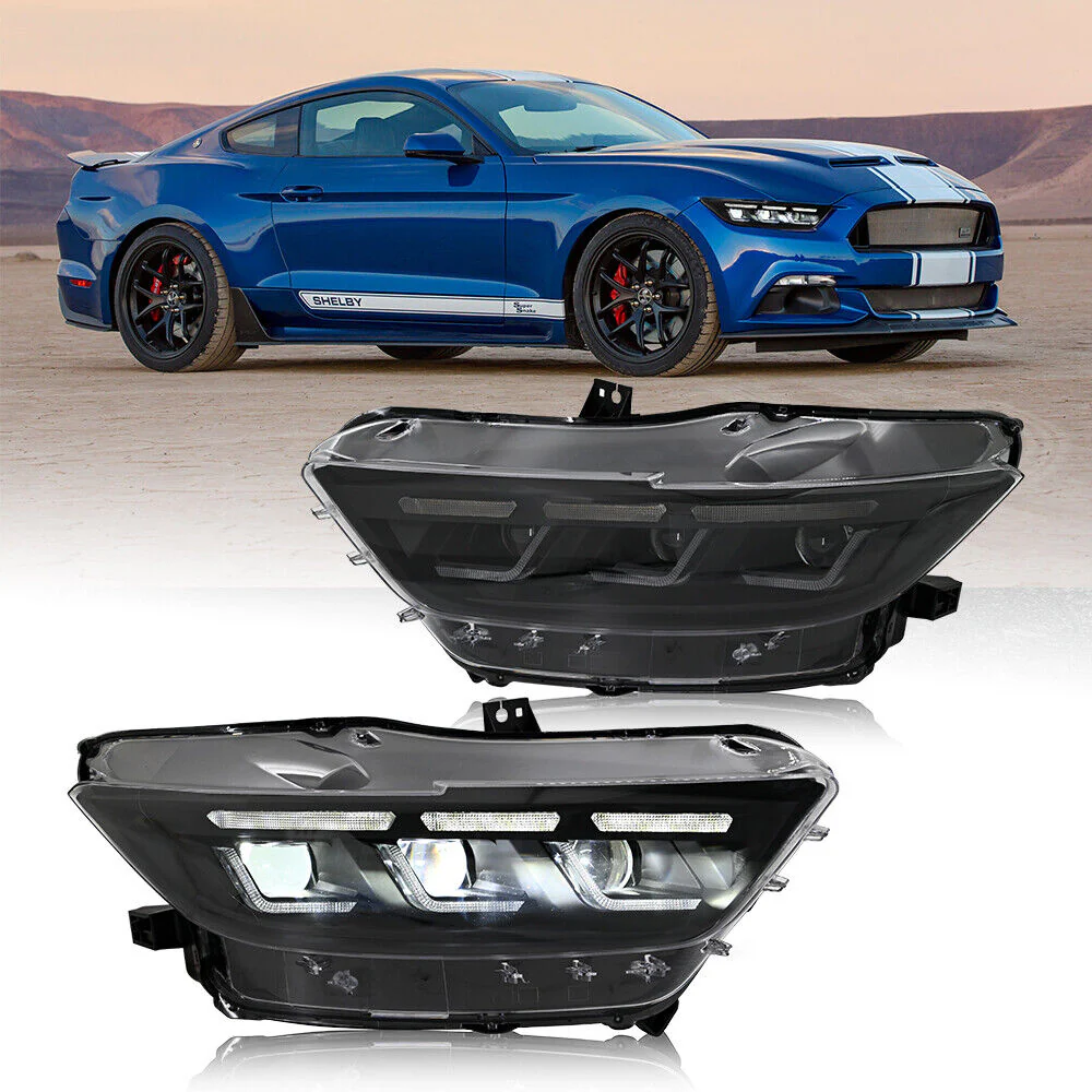 2015-2017 Ford Mustang S650 Style LED DRL Headlights - Image 23