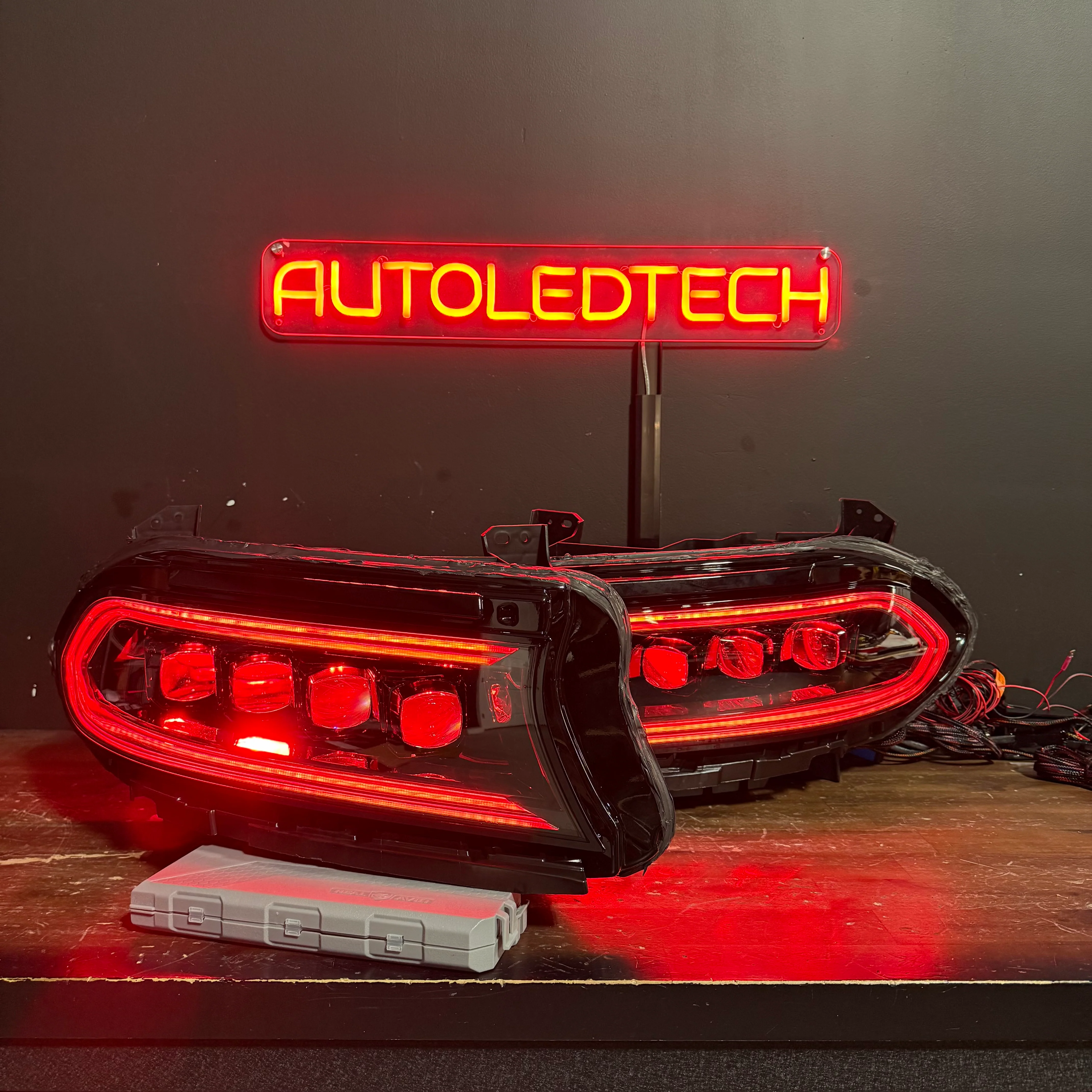 2015-2023 Dodge Charger Alpharex RGBW FLOW SERIES LED DRL Headlights - Image 4