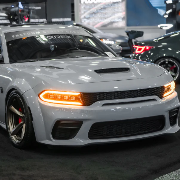 2015-2023 Dodge Charger Alpharex RGBW FLOW SERIES LED DRL Headlights - Image 17