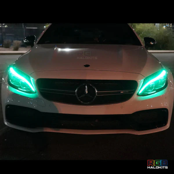 2015-2023 Mercedes C-Class RGBW +A LED DRL Boards - Image 10