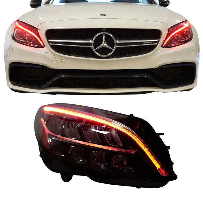 2015-2023 Mercedes C-Class RGBW +A LED DRL Boards - Image 3
