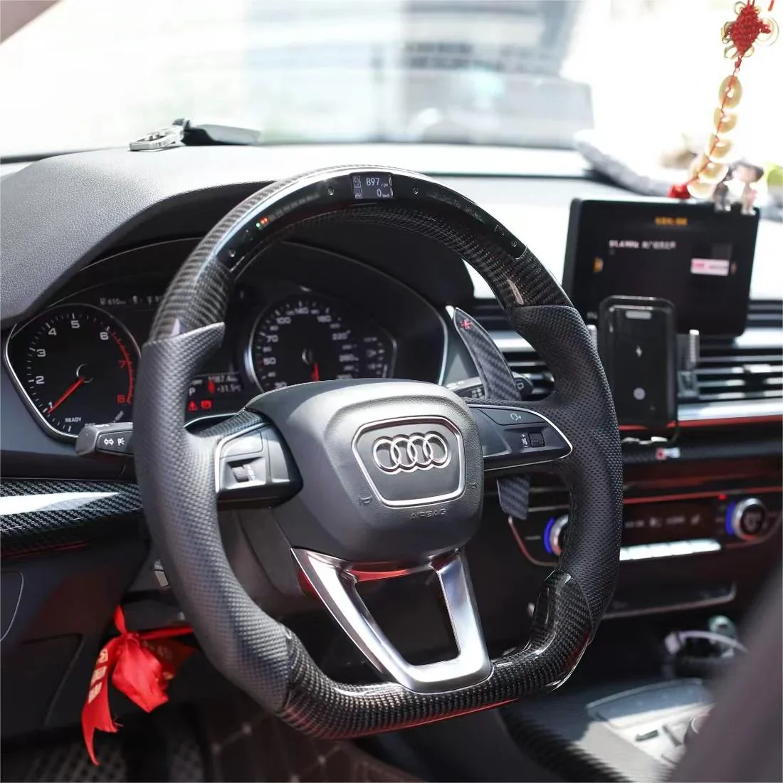 2015-2026+ Audi Q3/Q5/Q7/Q8 Custom Carbon Fiber Steering Wheel - Image 23