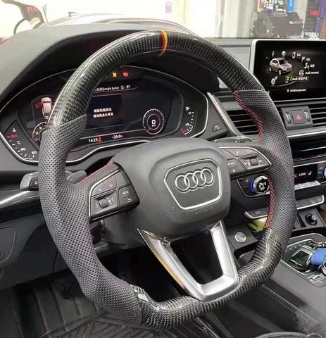 2015-2026+ Audi Q3/Q5/Q7/Q8 Custom Carbon Fiber Steering Wheel - Image 25