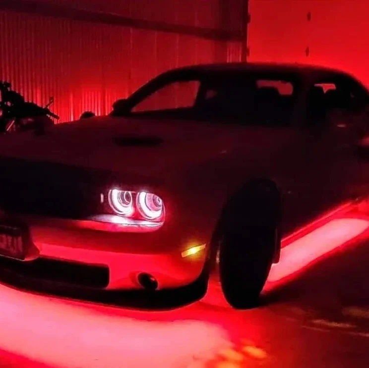 2015-2023 Dodge Challenger ULTIMATE 6-Piece Flow Series LED Underbody Lights Kit - Image 6