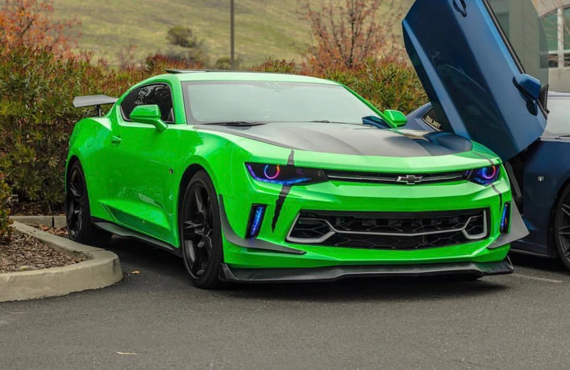 2016-2018 Chevrolet Camaro RGBW Flow Series LED DRL Prebuilt Halo Headlights - Image 26
