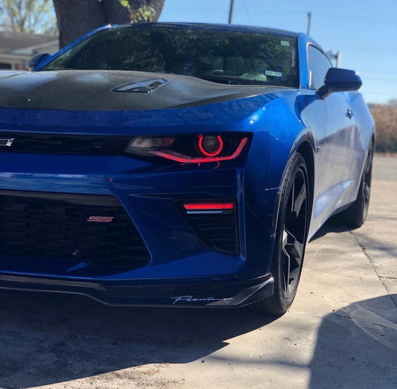 2016-2018 Chevrolet Camaro RGBW Flow Series LED DRL Prebuilt Halo Headlights - Image 27