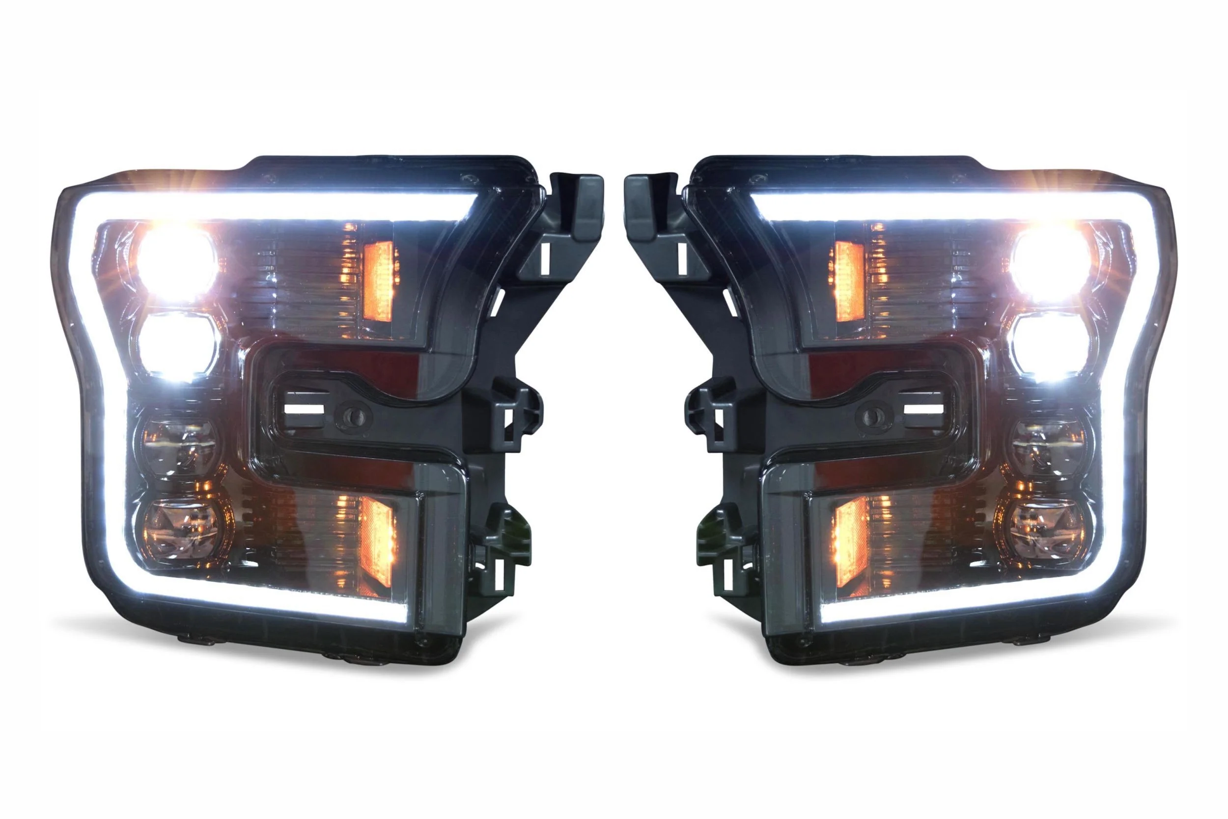 2016-2020 Ford Raptor F150 White or Amber LED DRL Projector Headlight Assemblies - Image 19