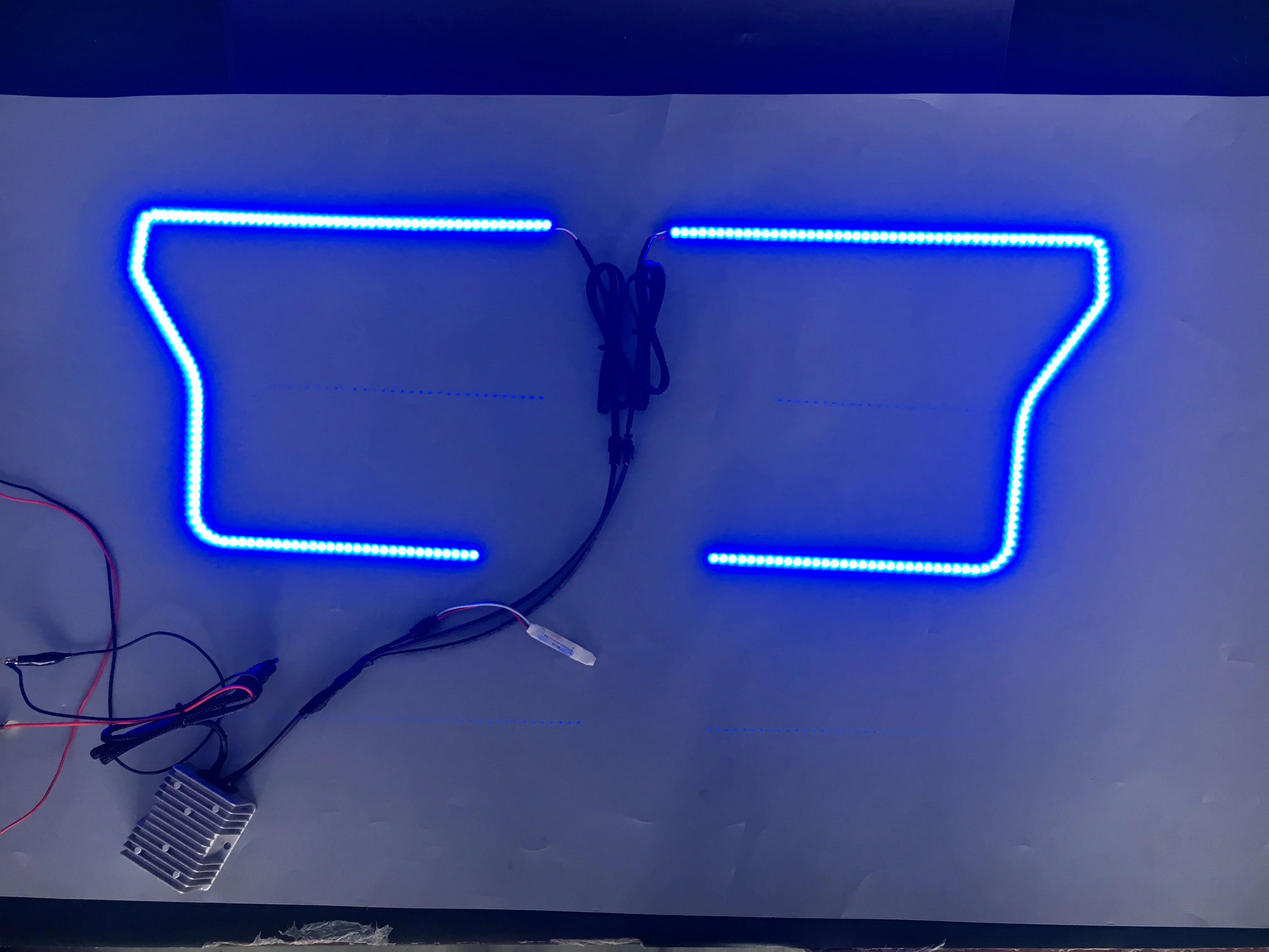 2016-2020 Ford Raptor RGBW Flow Series LED Halo DRL Kit - Image 7