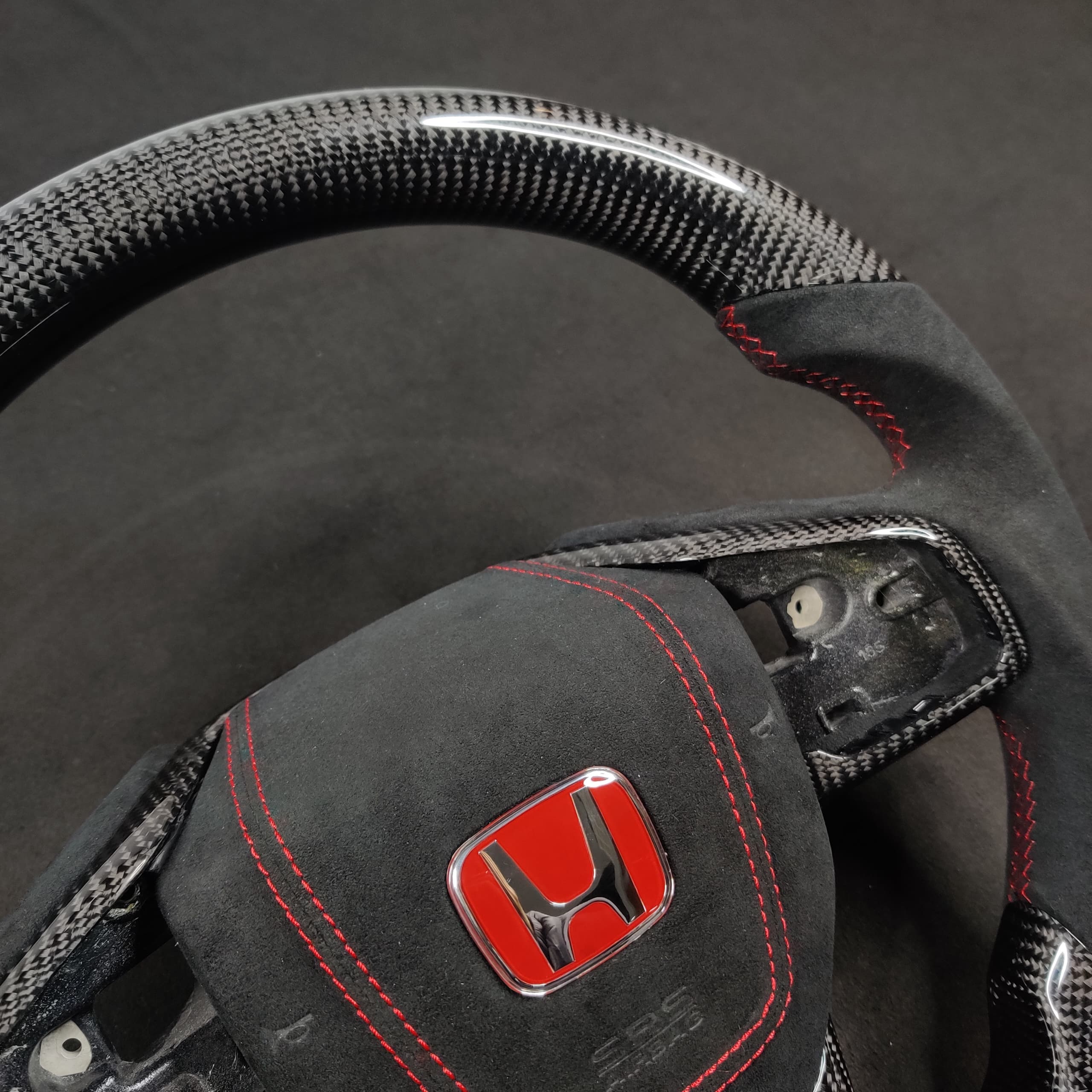 2016-2021 Honda Civic Custom Carbon Fiber Steering Wheel - Image 7