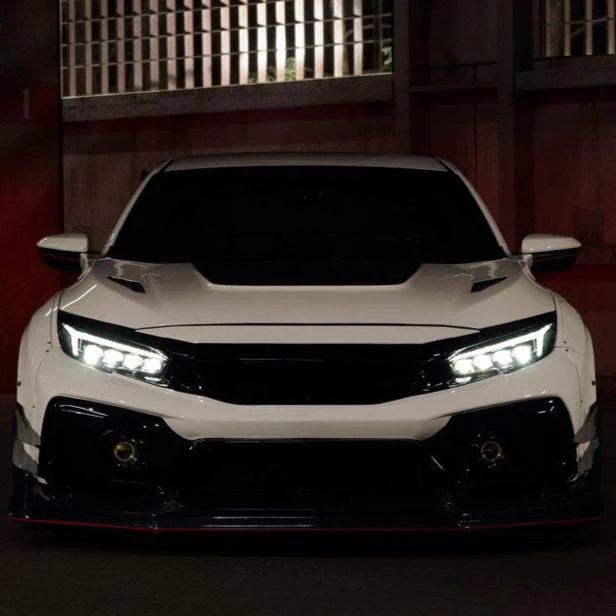 2016-2021 Honda Civic RGBW Flow Series XB LED Projector DRL Headlights - Image 10