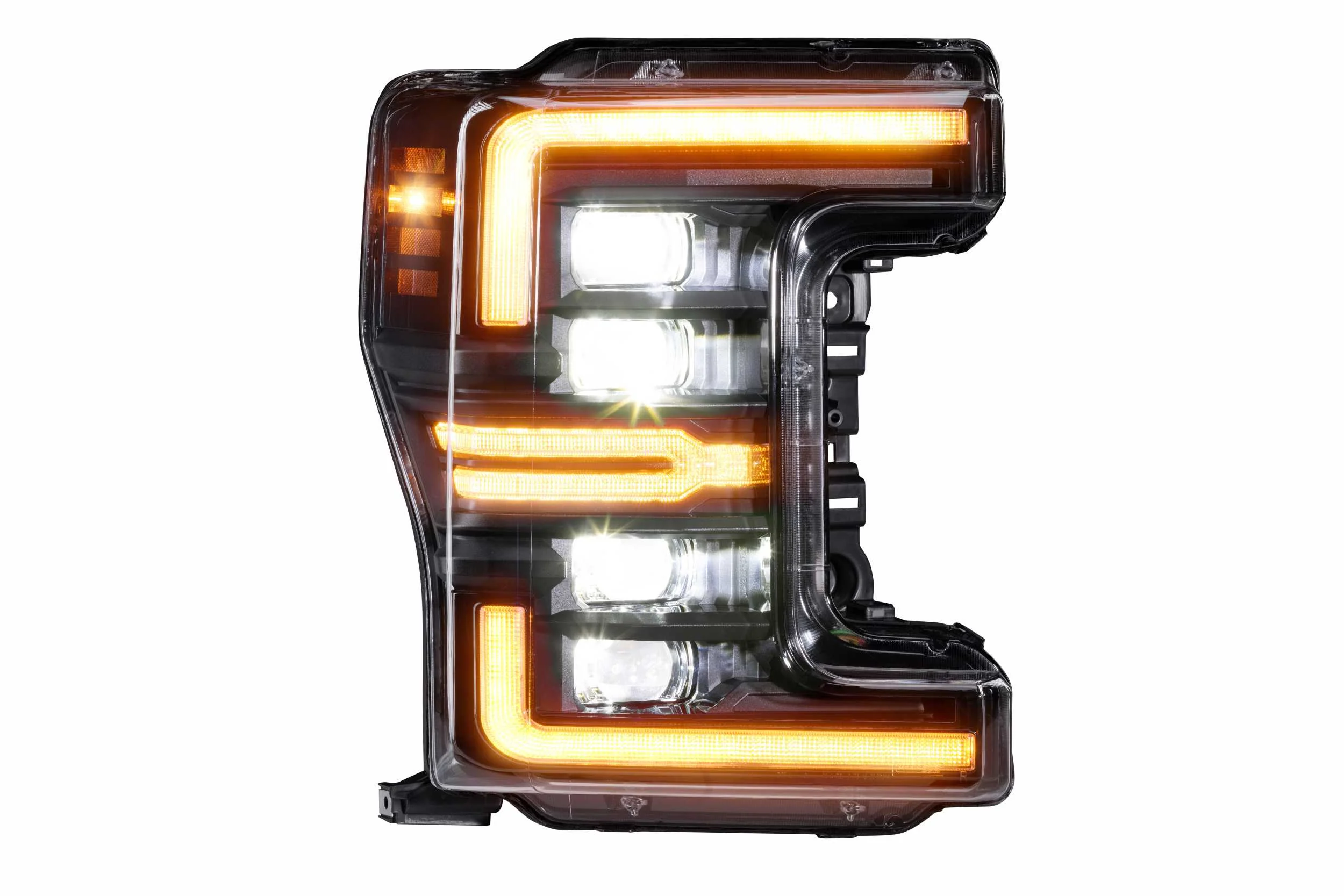 2017-2019 Ford Super Duty White Amber LED DRL Headlights - Image 10