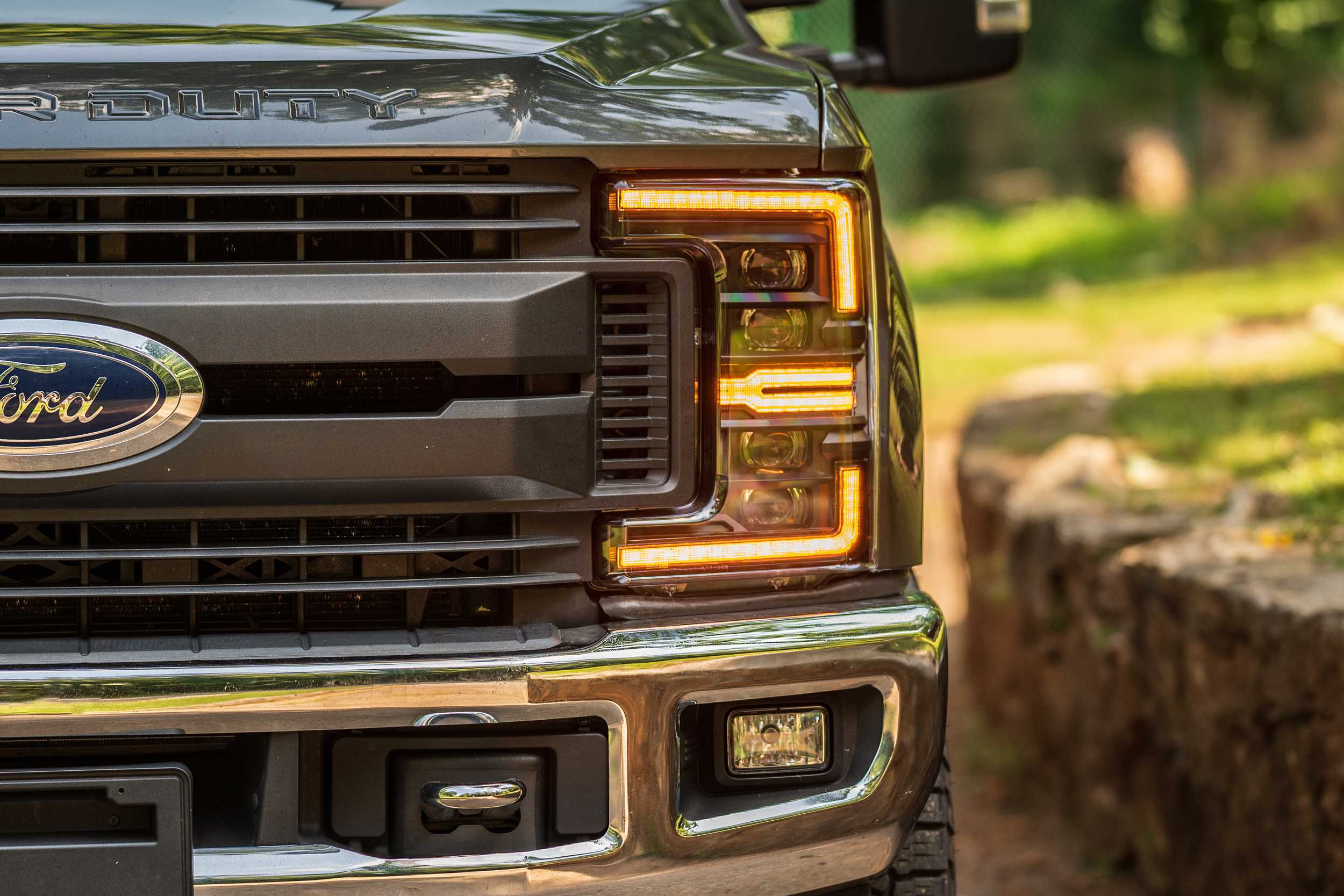 2017-2019 Ford Super Duty White Amber LED DRL Headlights - Image 14