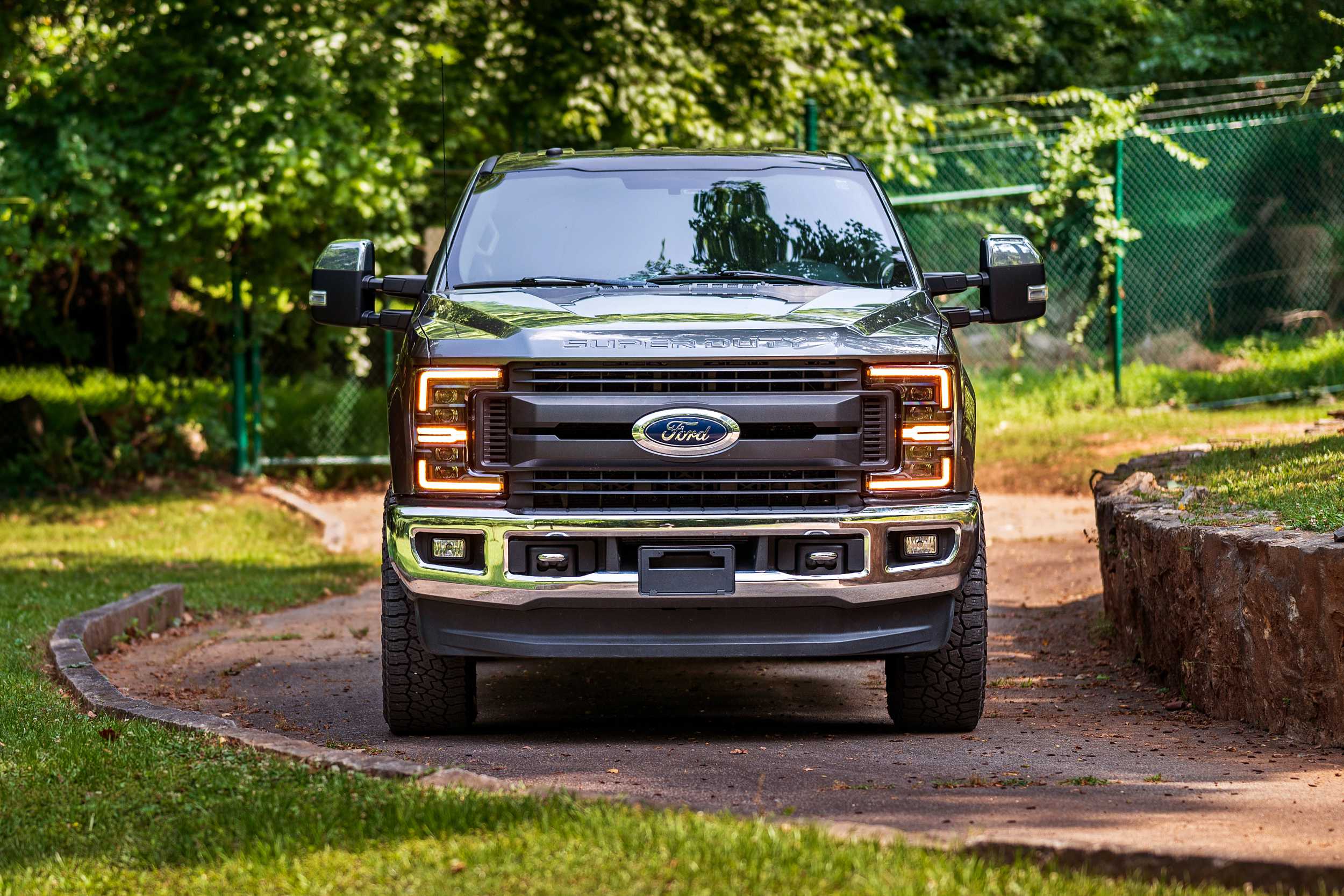 2017-2019 Ford Super Duty White Amber LED DRL Headlights - Image 17