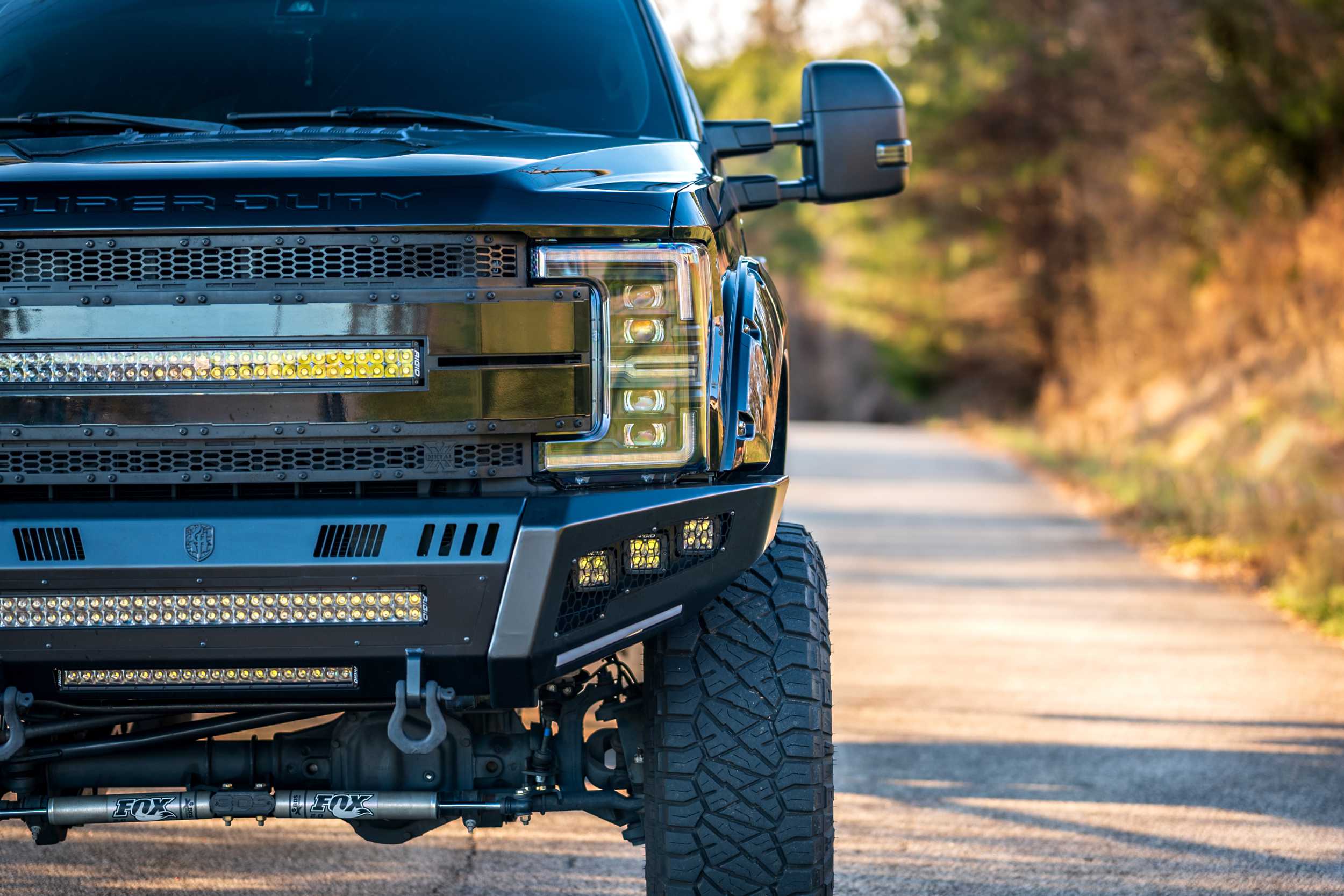 2017-2019 Ford Super Duty White Amber LED DRL Headlights - Image 18