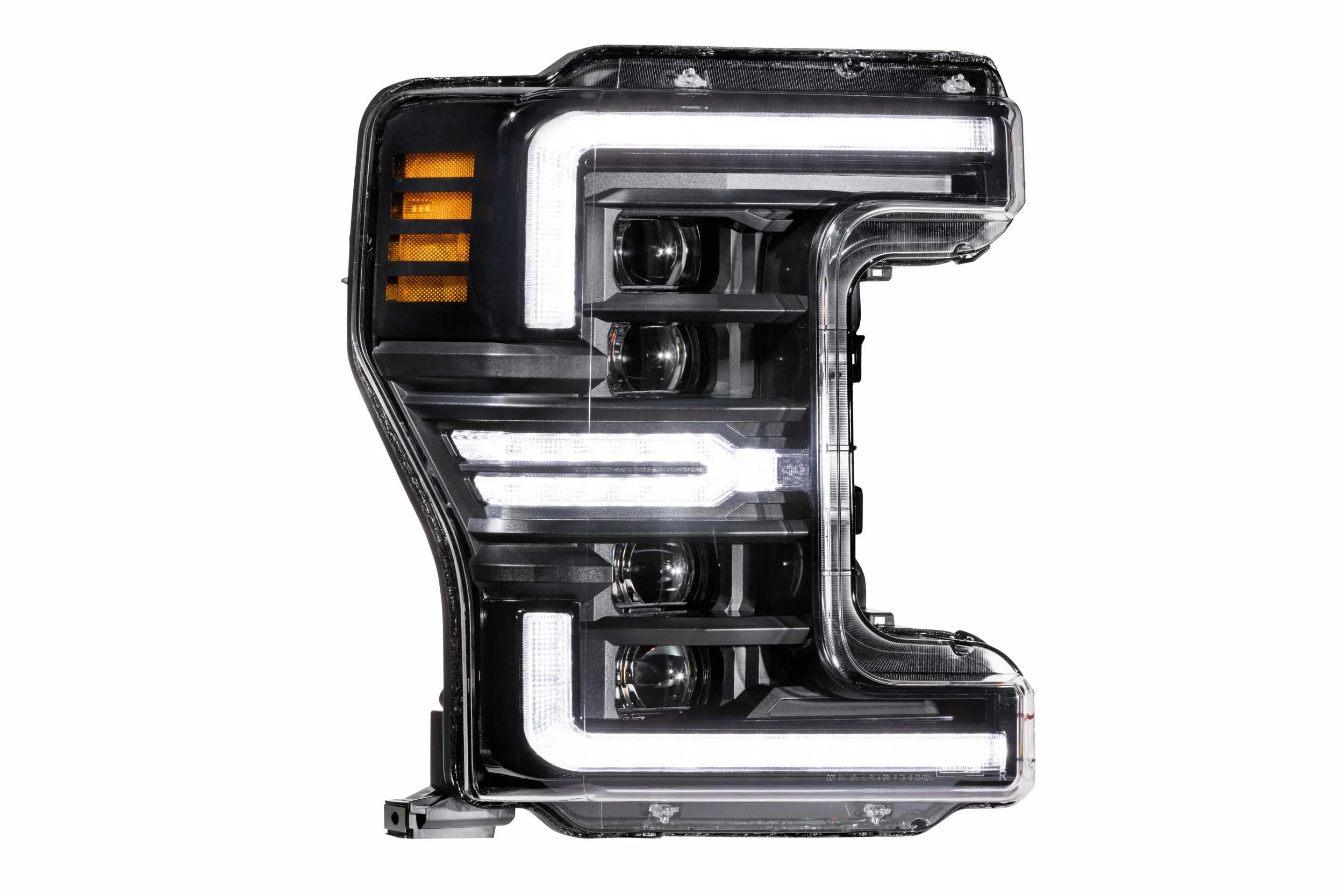 2017-2019 Ford Super Duty White Amber LED DRL Headlights - Image 9