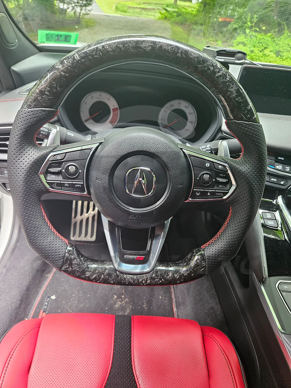 2017-2022 Acura NSX Custom Carbon Fiber Steering Wheel - Image 11
