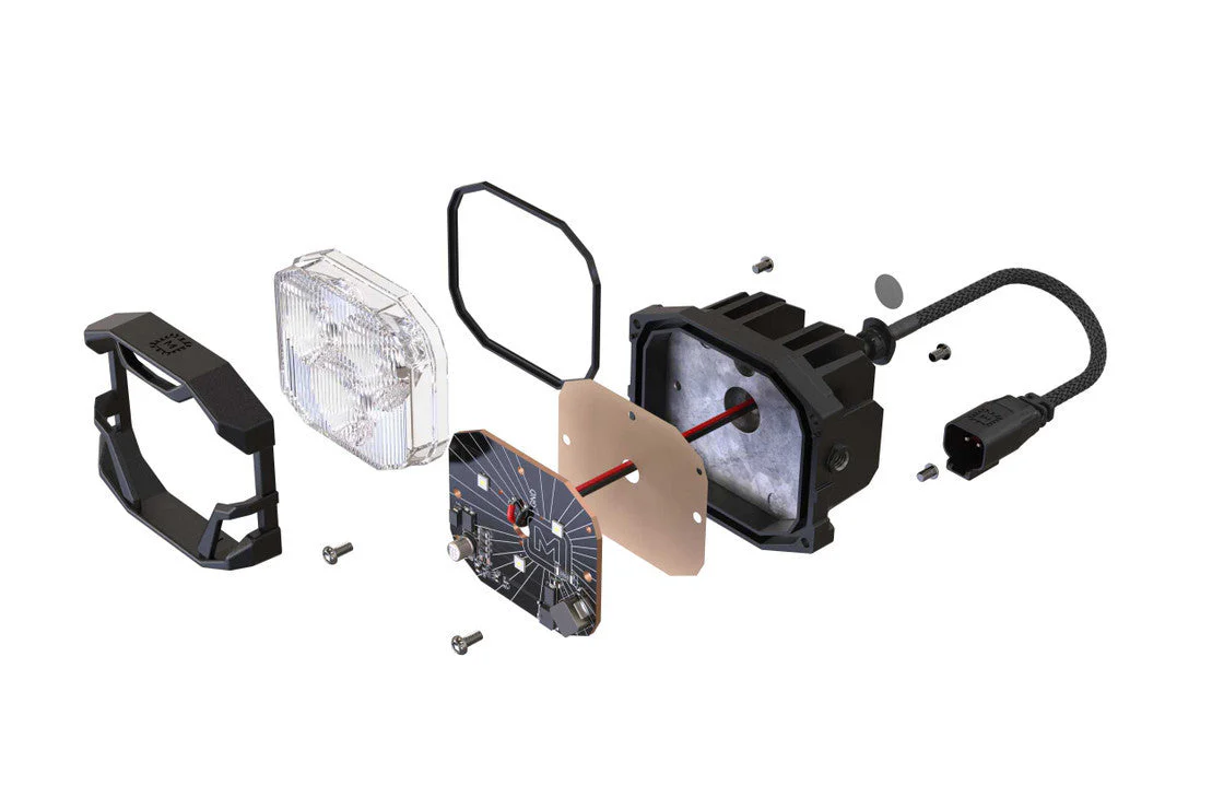2017-2022 Ford Super Duty 4Banger LED Fog Light Pod Assemblies - Image 8