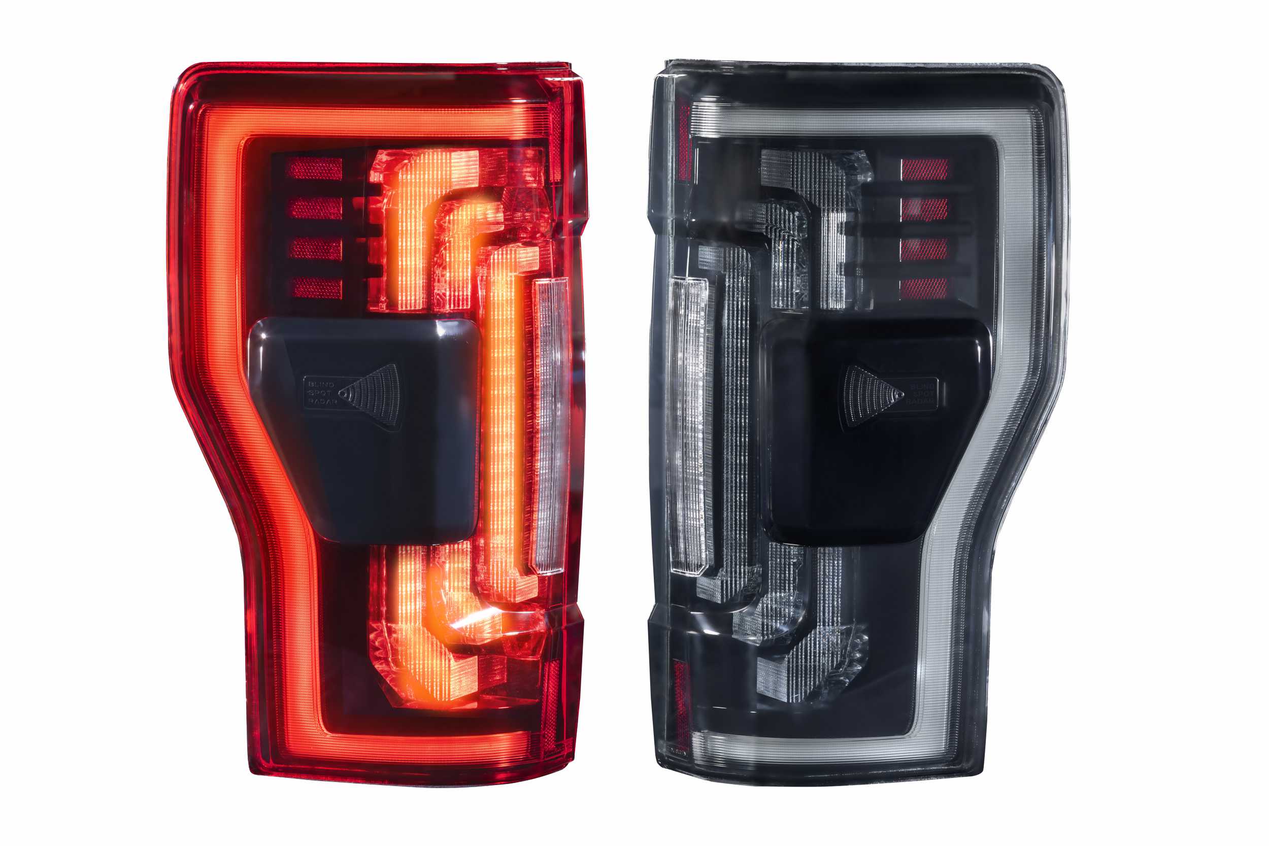2017-2022 Ford F250 Super Duty Red Smoked LED Tail Lights - Image 3