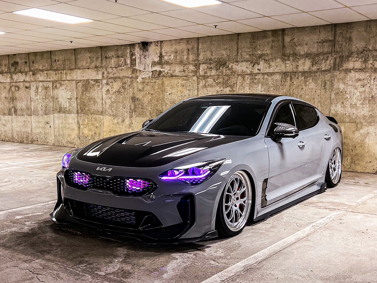 2017-2024 Kia K8 Stinger RGBW Flow Series LED DRL Prebuilt Headlights - Image 16