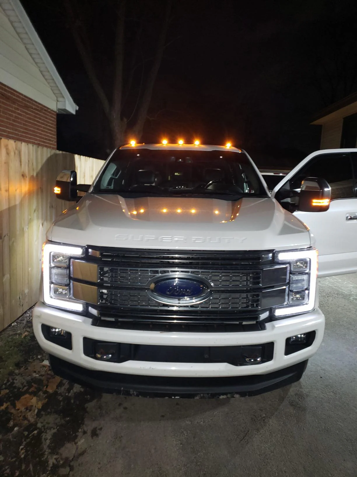 2017-2022 Ford F250 F350 Super Duty Clear Smoked White Amber LED Roof Cab Lights - Image 10