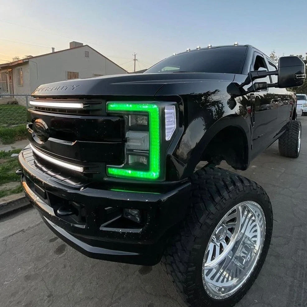2017-2019 Ford Super Duty F250 RGBW Flow Series LED DRL Boards - Image 6
