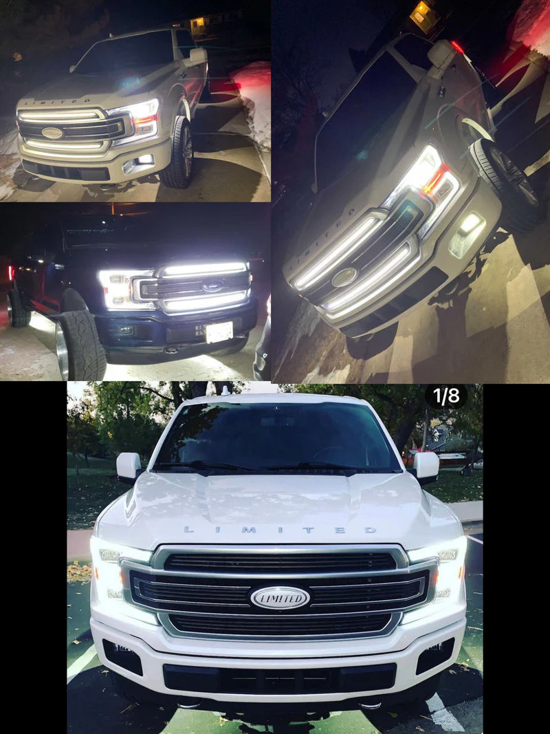 2018-2020 Ford F150 LED Grill Accent Light Bar Kit - Image 14