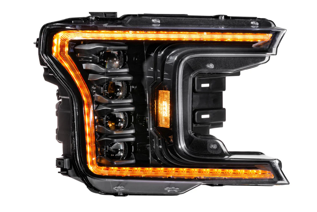 2018-2020 Ford F150 Amber LED DRL Projector Headlights - Image 7