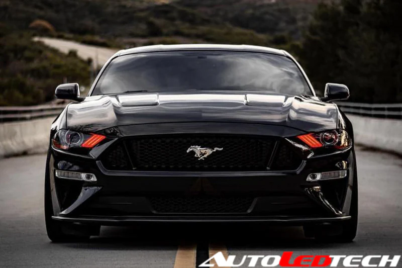 2018-2023 Ford Mustang RGBW Flow Series LED DRL Halo Headlights - Image 52