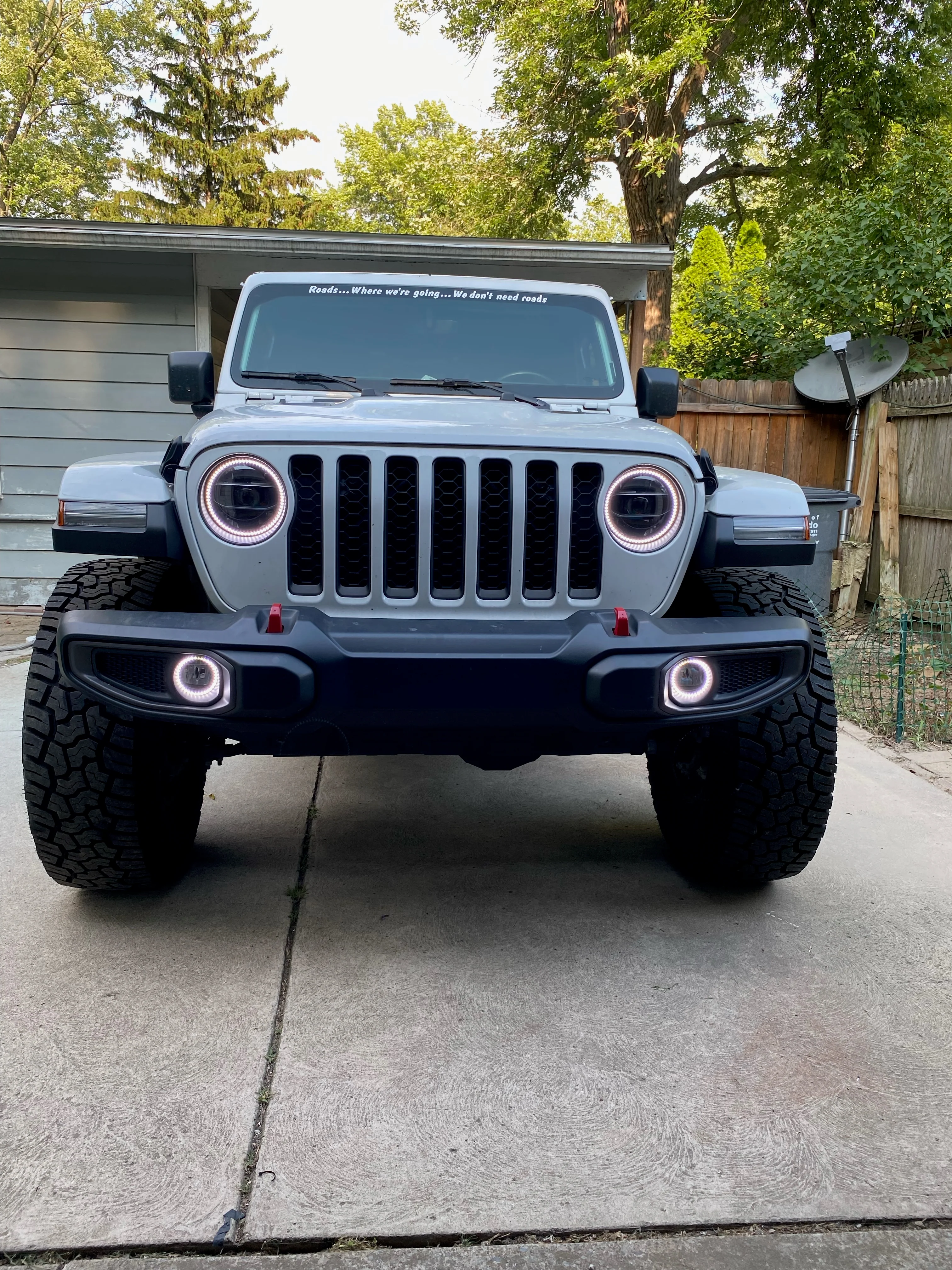 2018-2025+ Jeep Wrangler Gladiator JL JT RGBW Flow Series Waterproof Exterior LED Halo Kit - Image 5