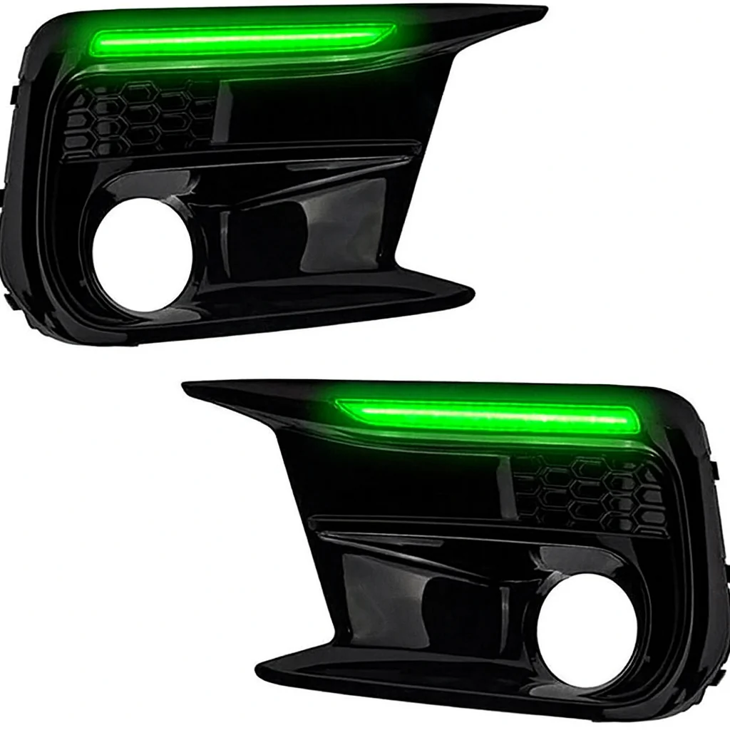 2018-2021 Subaru WRX RGBW Flow Series LED DRL Fog Lights Bezels - Image 3