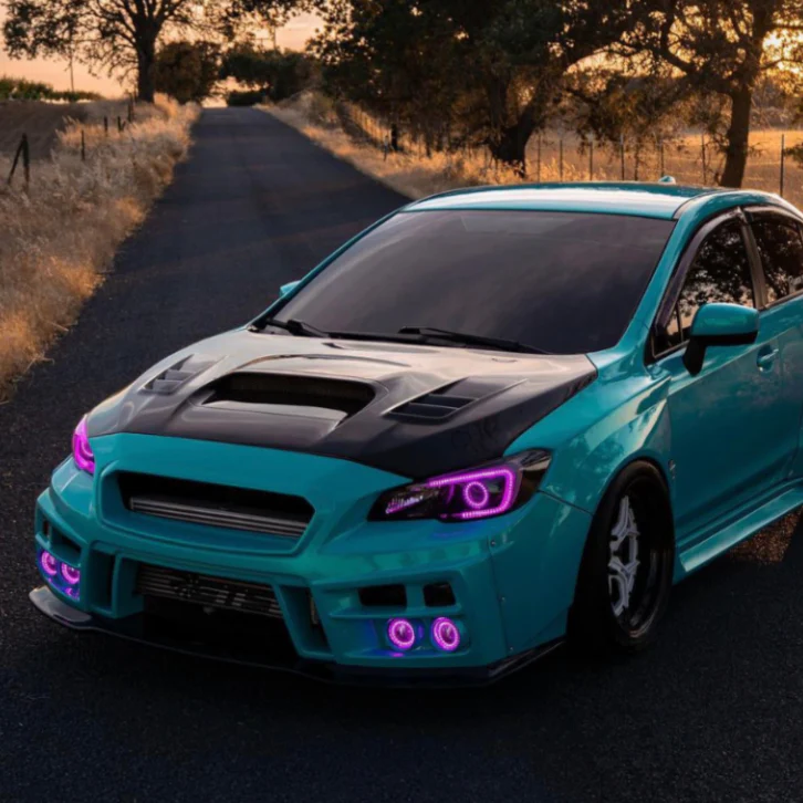 2018-2021 Subaru WRX STI RGBW Flow Series C-Bar LED DRL Board Halo Kit - Image 4