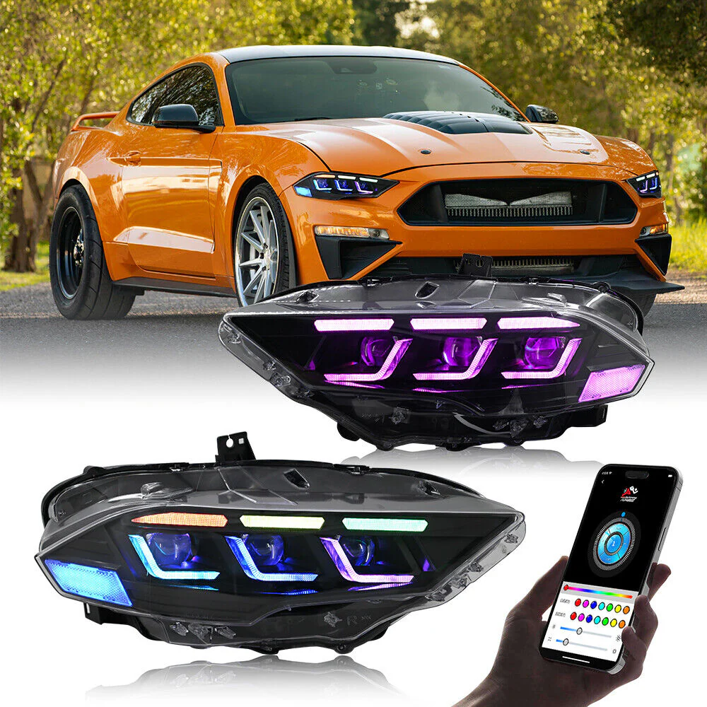 2018-2023 Ford Mustang S650-Style LED DRL Headlights - Image 31