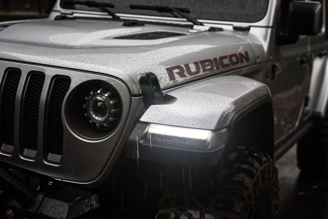 2018-2025+ Jeep Wrangler Gladiator JL JT Smoked LED DRL + Turn Signal Fender Lights - Image 9