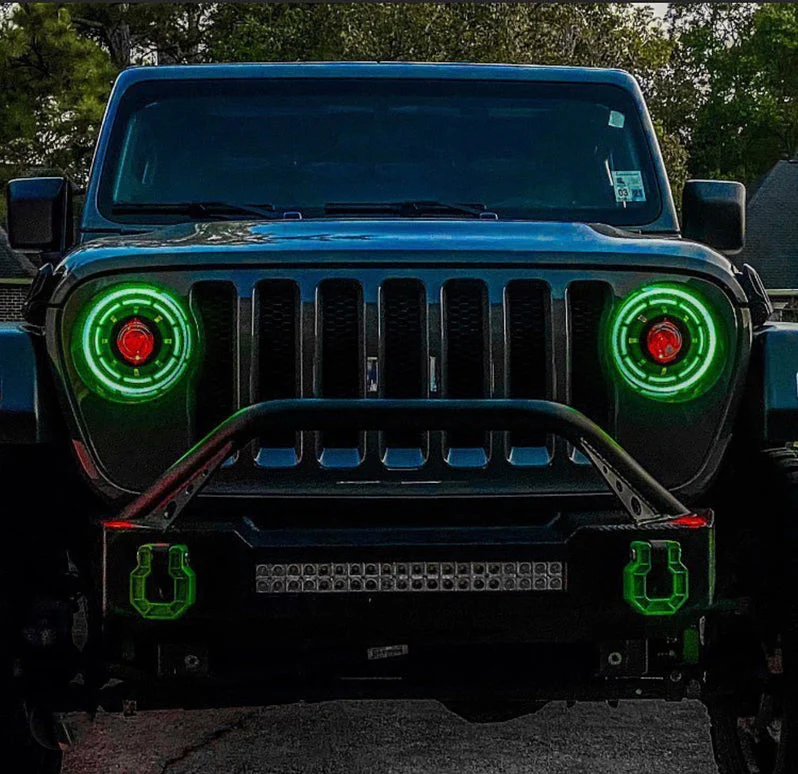 2018-2026+ Jeep Wrangler Gladiator JL JT OCULUS RGBW Bi-LED Projector Headlights - Image 21