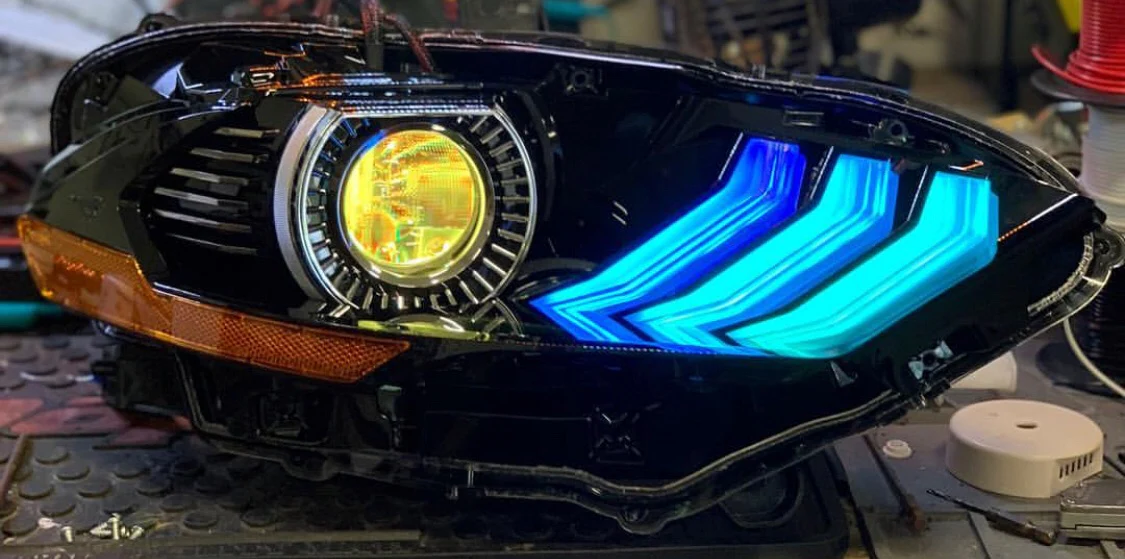 2018-2023 Ford Mustang RGBW Flow Series LED DRL Boards - Image 10