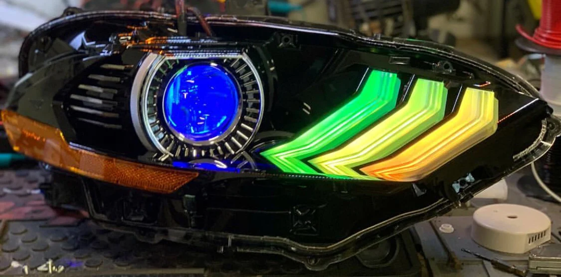 2018-2023 Ford Mustang RGBW Flow Series LED DRL Boards - Image 8