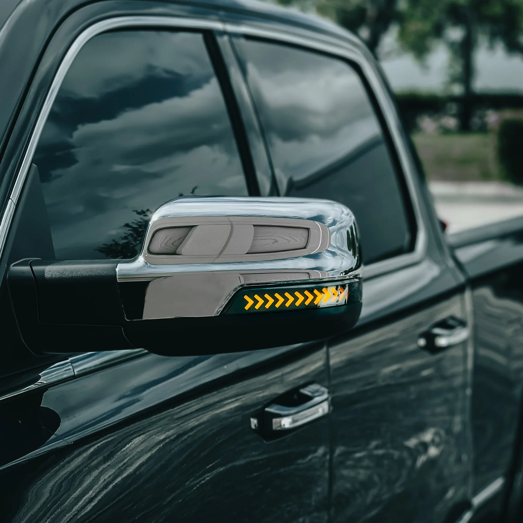 2019-2024 Ram TRX 1500 Smoked White Amber Scanning LED Mirror Lights - Image 12