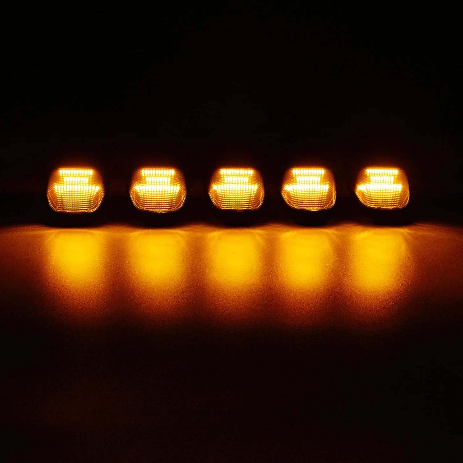 2019-2026 Ram HD Clear Smoked White Amber LED Roof Cab Lights - Image 8