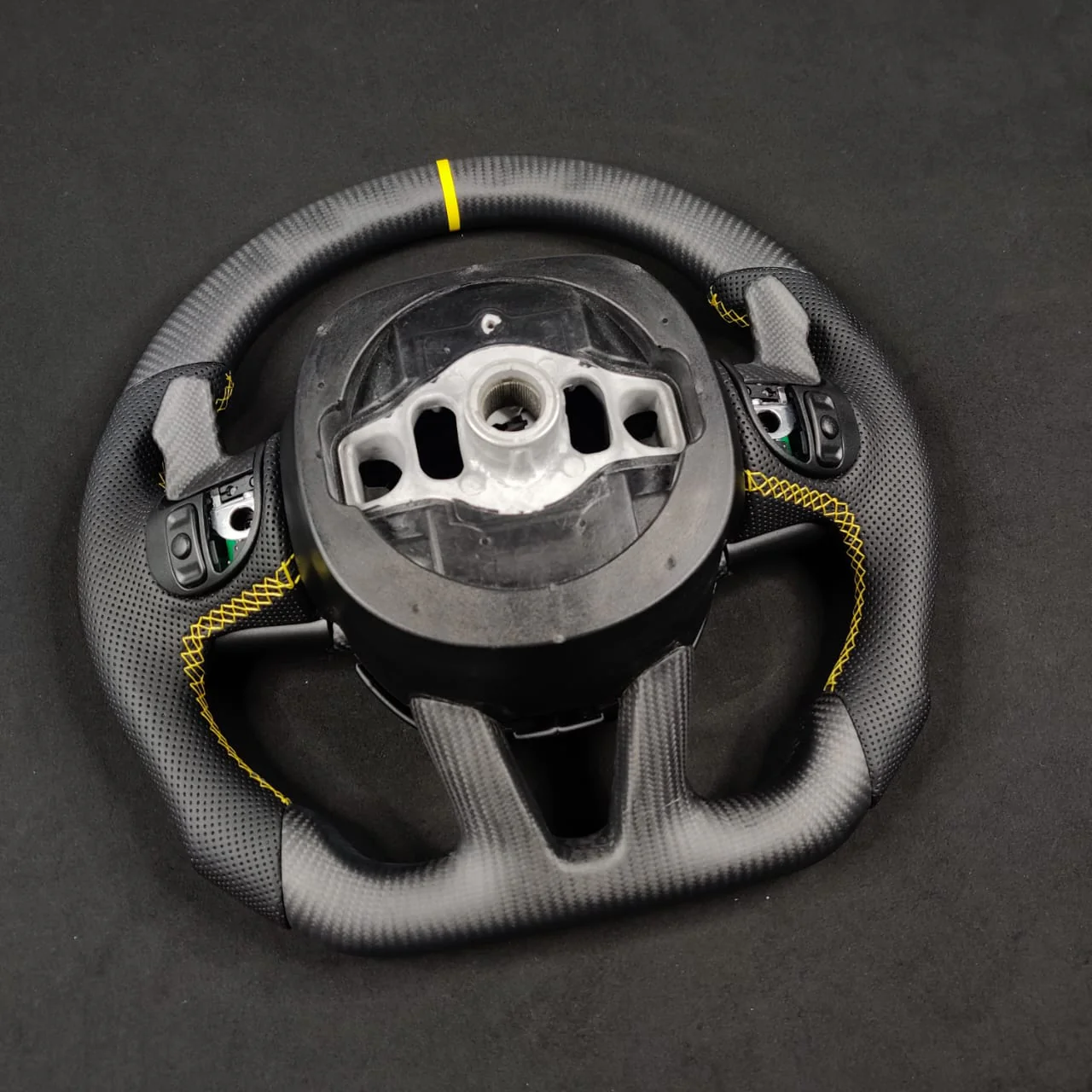 2014-2021 Jeep Trackhawk SRT Custom Carbon Fiber Steering Wheel w/ LED RPM Display - Image 72