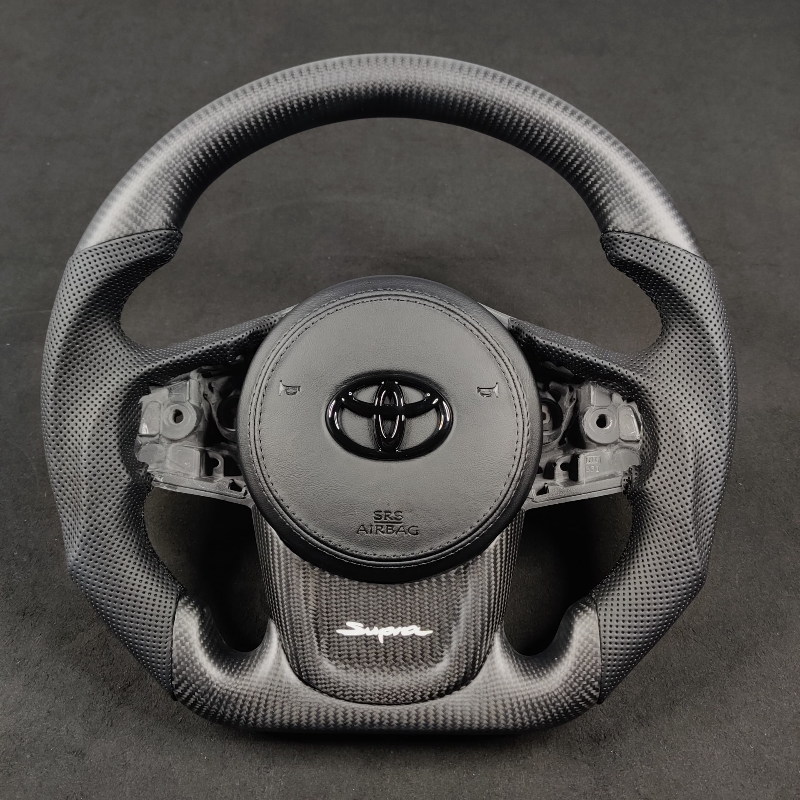 2019-2026+ Toyota Supra Custom Carbon Fiber Steering Wheel - Image 4