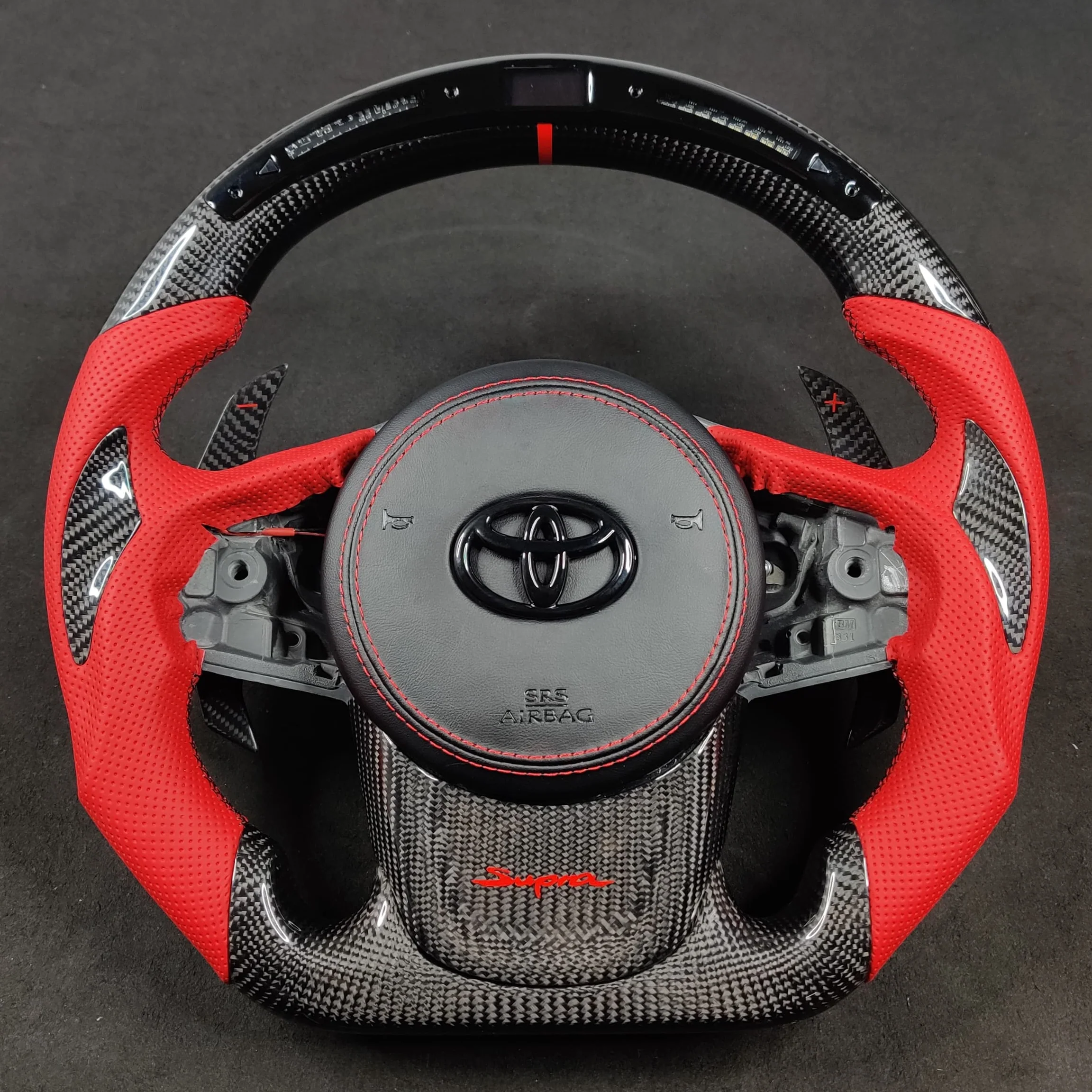 2019-2026+ Toyota Supra Custom Carbon Fiber Steering Wheel - Image 5