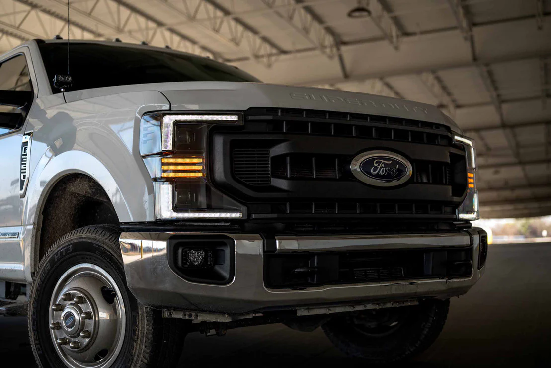 2020-2022 Ford F250 Super Duty XB LED HYBRID DRL Projector Headlights - Image 3