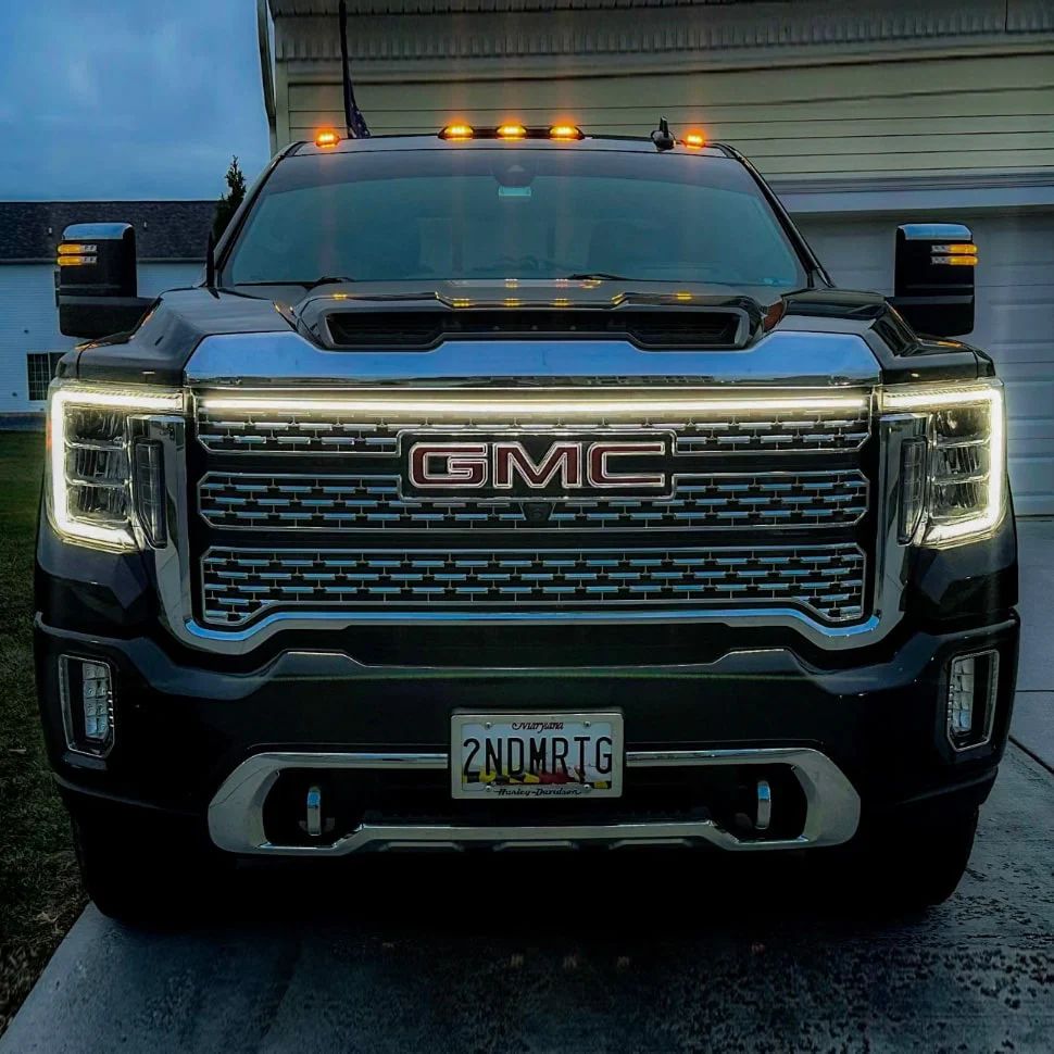 2020-2023 GMC Sierra HD 2500 LED Grill Accent Light Bar Kit - Image 12