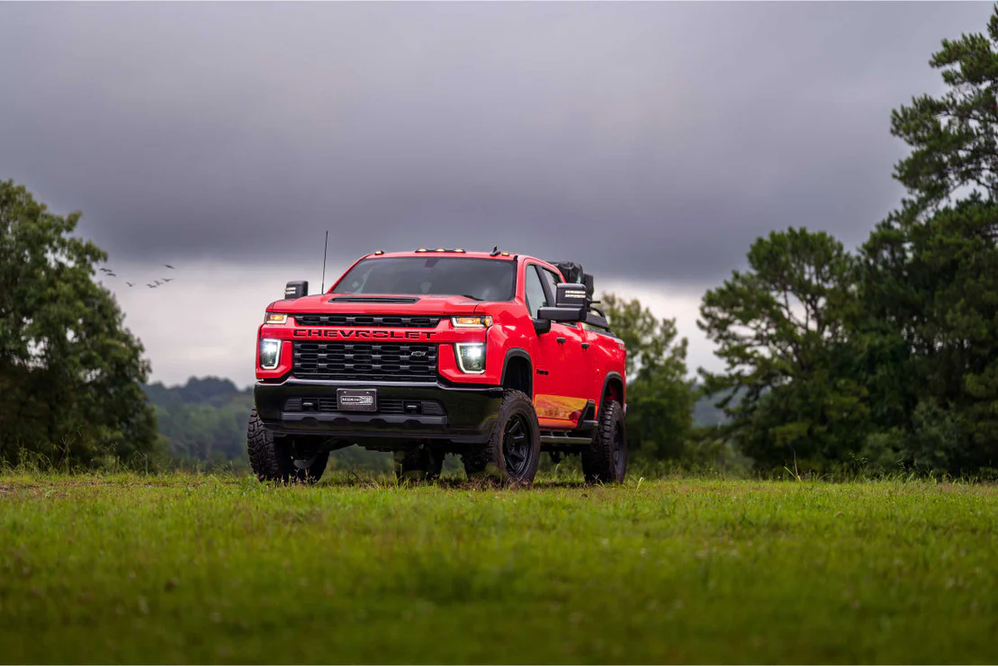 2020-2024 Chevrolet Silverado HD HYBRID LED DRL Projector Headlights - Image 3