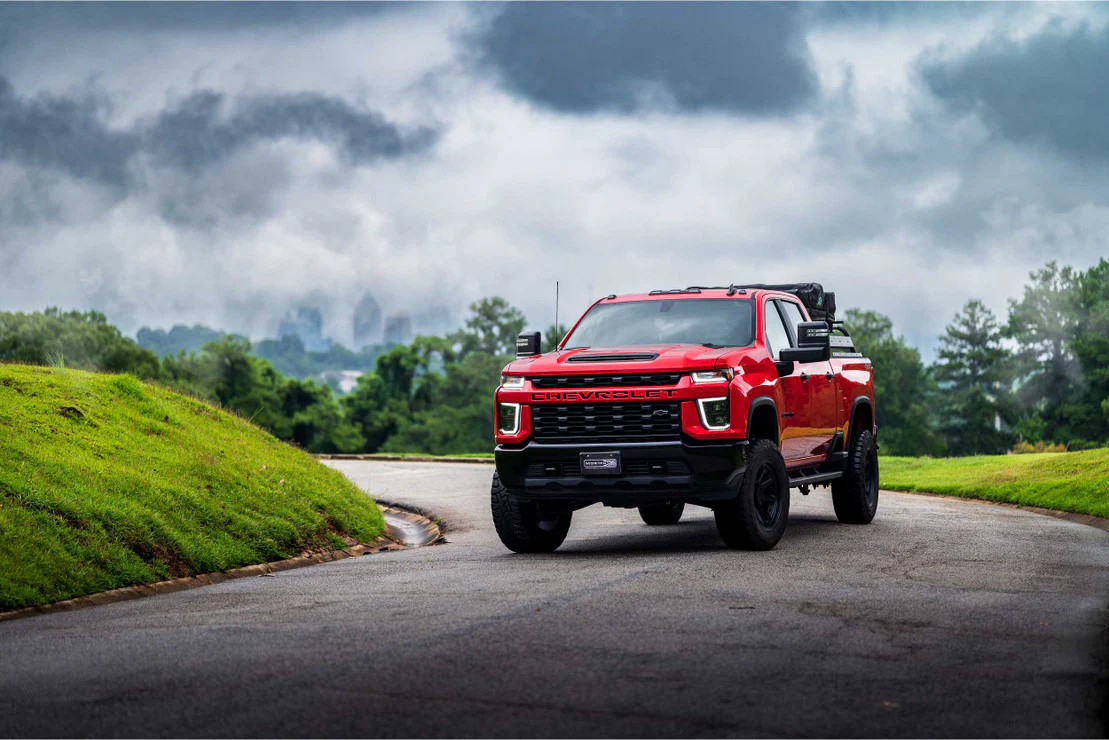 2020-2024 Chevrolet Silverado HD HYBRID LED DRL Projector Headlights - Image 8